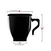 2 oz. Black Square Plastic Mini Coffee Tea Cups - (120 Cups) Image 2