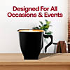 2 oz. Black Square Plastic Mini Coffee Tea Cups - (120 Cups) Image 4