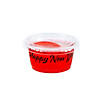 2 oz. Bulk 100 Ct. Small Happy New Year Disposable Plastic Gelatin Shot Cups with Lids Image 1