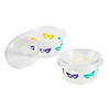 2 oz. Bulk 100 Ct. Small Mardi Gras Carnival Masks Disposable Plastic Gelatin Shot Cups with Lids Image 1