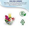 2 oz. Clear Small Disposable Plastic Concave Cups (132 Cups) Image 3