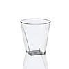 2 oz. Clear Square Bottom Disposable Plastic Shot Cups (280 Cups) Image 1