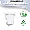 2 oz. Clear Square Bottom Disposable Plastic Shot Cups (280 Cups) Image 3