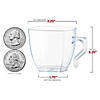 2 oz. Clear Square Plastic Mini Coffee Tea Cups (144 Cups) Image 3