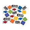 2 oz. Congrats Grad Multicolor Foil & Paper Party Confetti Image 1