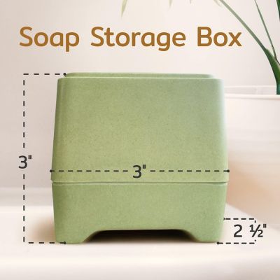 [2 Pack] Bamboo Soap Holder fits Ethique Shampoo &amp; Conditioner Bars - Quick Drying - Compostable Sugarcane Image 2
