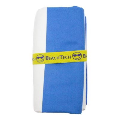 2 Pack Beach Towels With Pocket, Blue Image 1