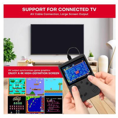 2 Pack Handheld Portable Game Console 400 Retro Video Games Black Image 2