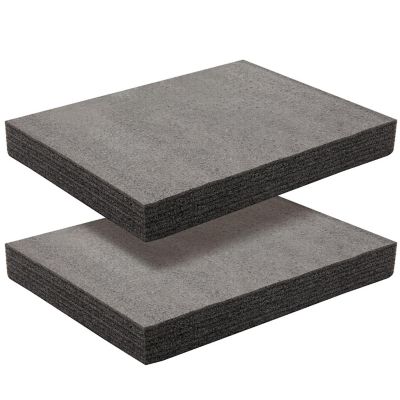 2-Pack Packing Foam Sheets - 16x12x2 Customizable Polyethylene Insert Pads for Tool Case Cushioning, Crafts Image 1