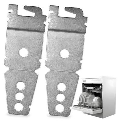 2-Pack Undercounter Dishwasher Bracket Replacement - Whirlpool -Compatible - Compare to 8269145 / WP8269145 Image 1