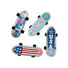 2" Patriotic Mini Plastic Skateboards Assortment - 36 Pc. Image 1