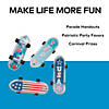 2" Patriotic Mini Plastic Skateboards Assortment - 36 Pc. Image 3