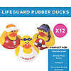 2" Pool & Beach Lifeguard Multicolor Novelty Rubber Ducks - 12 Pc. Image 2