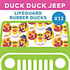 2" Pool & Beach Lifeguard Multicolor Novelty Rubber Ducks - 12 Pc. Image 3