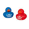 2" Religious God Bless America Rubber Ducks - 12 Pc. Image 1