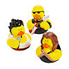 2" Rock Star Singer & Band Member Yellow Rubber Ducks - 12 Pc. Image 1