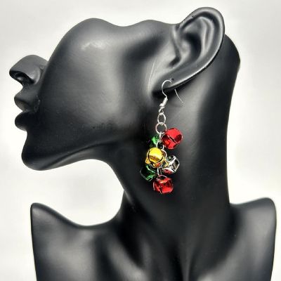 2 Sets Christmas Bell Earrings Image 1