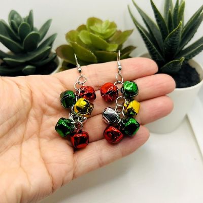 2 Sets Christmas Bell Earrings Image 2