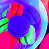 2" Solid Brightly Colored Neon Opaque Plastic YoYos - 6 Pc. Image 1