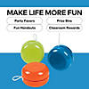 2" Solid Brightly Colored Neon Opaque Plastic YoYos - 6 Pc. Image 3