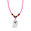 2" Spooky Fun Acrylic Ghost Charm Breakaway Necklaces - 12 Pc. Image 1