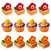 2" Spring Flowers Bright Multicolor Rubber Ducks in Pots - 12 Pc. Image 1