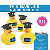 2"  Thin Blue Line Police Officer Yellow Rubber Ducks - 12 Pc. Image 1