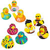 2" Throwback Party 70s, 80s &amp; 90s Decade Rubber Ducks - 36 Pc. Image 1