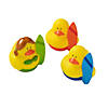 2" Tropical Surf Board & Swim Suits Yellow Rubber Ducks - 12 Pc. Image 1