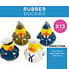 2" Uniformed Armed Forces Blue, Green & White Rubber Ducks - 12 Pc. Image 1