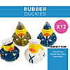 2" Uniformed Armed Forces Blue, Green &amp; White Rubber Ducks - 12 Pc. Image 1