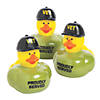 2" Veteran Rubber Ducks in Green T-Shirts and Black Cap - 12 Pc. Image 1