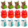 2" Winged Dragons Brown, Red and White Rubber Ducks - 12 Pc. Image 1