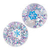 2" Winter Glitter-Filled Clear Rubber Bouncy Balls - 12 Pc. Image 1