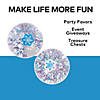 2" Winter Glitter-Filled Clear Rubber Bouncy Balls - 12 Pc. Image 1