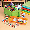 2" x 1" Flags Around the World & Names Rubber Erasers - 24 Pc. Image 1