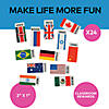 2" x 1" Flags Around the World & Names Rubber Erasers - 24 Pc. Image 2