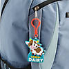 2&quot; x 2 3/4&quot; Cow Characters Rubber Backpack Clips - 12 Pc. Image 1