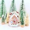 2" x 2" Gingerbread House Christmas Glitter Snow Globe Craft Kit - Makes 12 Image 2