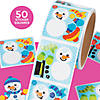 2" x 2" Mini Dress-a-Snowman Paper Sticker Roll - 50 Pc. Image 2