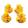 2" x 2" Valentine's Day Cupid Rubber Ducks - 12 Pc. Image 1