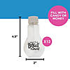 2" x 4 1/2" Lightbulb-Shaped BPA-Free Plastic Containers - 12 Pc. Image 1