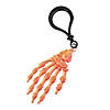 2&quot; x 4&quot; 3D Articulated Skeleton Hand Plastic Keychains - 6 Pc. Image 1