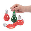 2" x 4" Christmas Bulb-Shaped Slime Containers - 12 Pc. Image 1