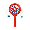 2" x 4" Mini Patriotic Plastic Spin Drums - 12 Pc. Image 1