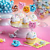 2" x 4" Pink, Blue, Brown & Yellow Farm Animal Swirl Pops - 12 Pc. Image 1