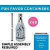 2" x 6" Bulk 48 Pc. Silver Champagne Bottle Containers Image 2