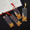 2" x 6" Clear Autumn Sayings & Pumpkin Plastic Bookmarks &#8211; 24 Pc. Image 1