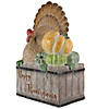 20.25" Turkey and Pumpkins 'Happy Thanksgiving' Decoration Image 3