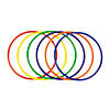 20" 6-Color Plastic Ring Obstacle Course Set - 6 Pc. Image 1